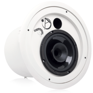 AtlasIED FAP8CXT 8" Compression Driver Coaxial In-Ceiling Speaker With 60-Watt 70/100V Transformer And Ported Enclosure