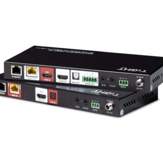 Tight AV HDBT 3.0 Extender Kit Uncomressed 18G HDMI 2.0 Extender Set Over HDBT3 with USB 2.0 and 1G Ethernet