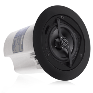 AtlasIED FAP40TB 4" In-Ceiling Speaker with 16-Watt 70/100V Transformer and Ported Enclosure in Black