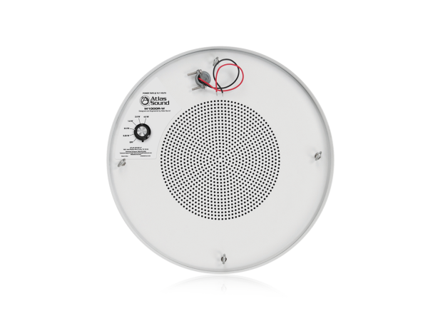 AtlasIED M1000R-W 8" Dual Cone Sound Masking Speaker With 4-Watt 70V Transformer And Enclosure in White