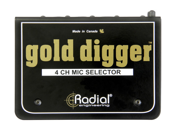 Radial Gold Digger 4-Channel Mic Selector