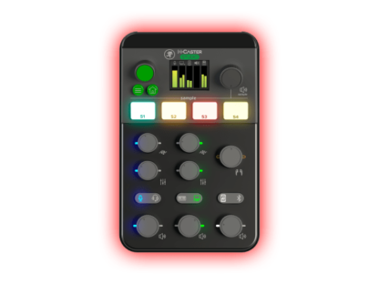 Mackie M•Caster Studio – Desktop Live Streaming Mixer in Black - B-Stock