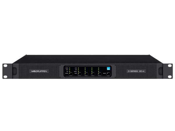 Lab Gruppen D 20:4L 2000W Amplifier with 4 Flexible Output-Channels, Lake Digital Signal Processing and Digital Audio Networking