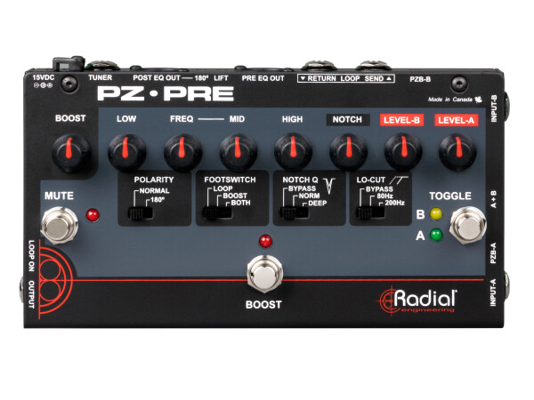 Radial PZ-Pre - Acoustic Instrument Preamplifier