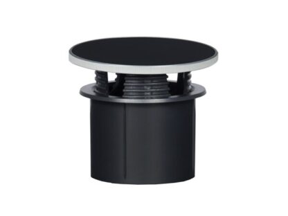 AMX HPG-20S-MB HydraPort® 2" Grommet - Matte Black in Silver Metal